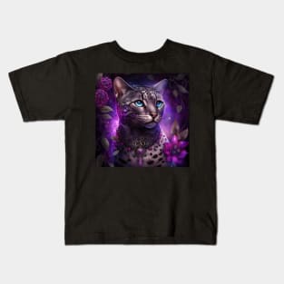 Shimmery Bengal Cat Kids T-Shirt